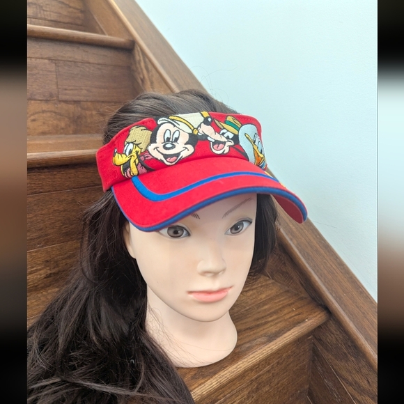 Walt Disney World Disney Resort Visor Hat Adjustable Mickey Donald Goofy - Picture 5 of 9